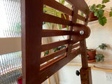 Wooden Music Stand made from reclaimed piano wood - Burl Walnut