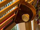 Wooden Music Stand made from reclaimed piano wood - Burl Walnut