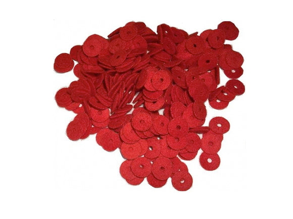 Hitchpin Washers Red felt cloth 1.0mm