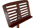 Wooden Music Stand made from reclaimed piano wood - Rosewood